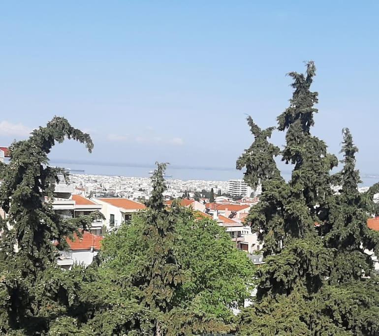 סלוניקי Όμορφο Διαμέρισμα- Σοφίτα Με Υπέροχη Θεα מראה חיצוני תמונה
